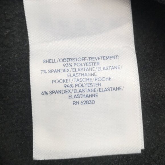 Lands' End Ladies Size Medium Tall Black Fleece Lined Pull On Track Pants - Picture 4 of 11